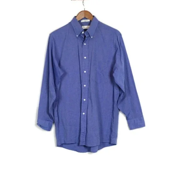 Van Heusen | Shirts | Van Heusen Blue Mens Dress Shirt Long Sleeve Button  Down Medium 04 | Poshmark